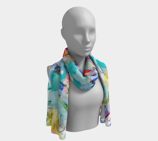 Face off Blue Scarf - Autumn 2024 New Collection