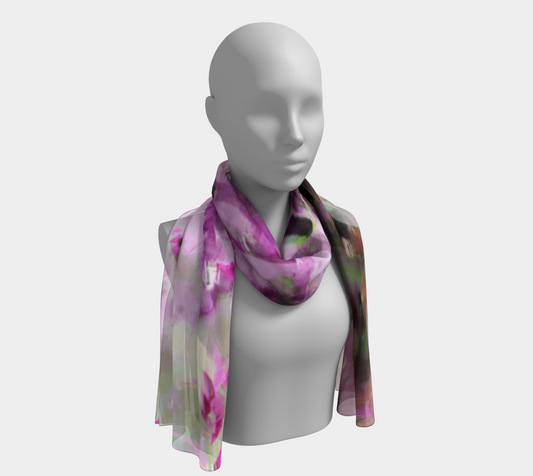 Dahlia and Sage Pink Scarf - Autumn 2024 Collection