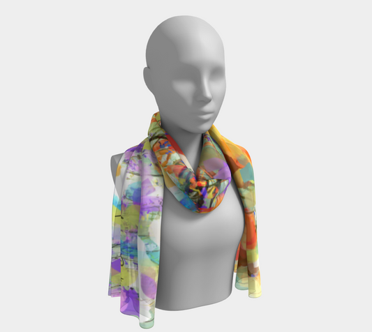 Daylilies and Dynamite Long Scarf