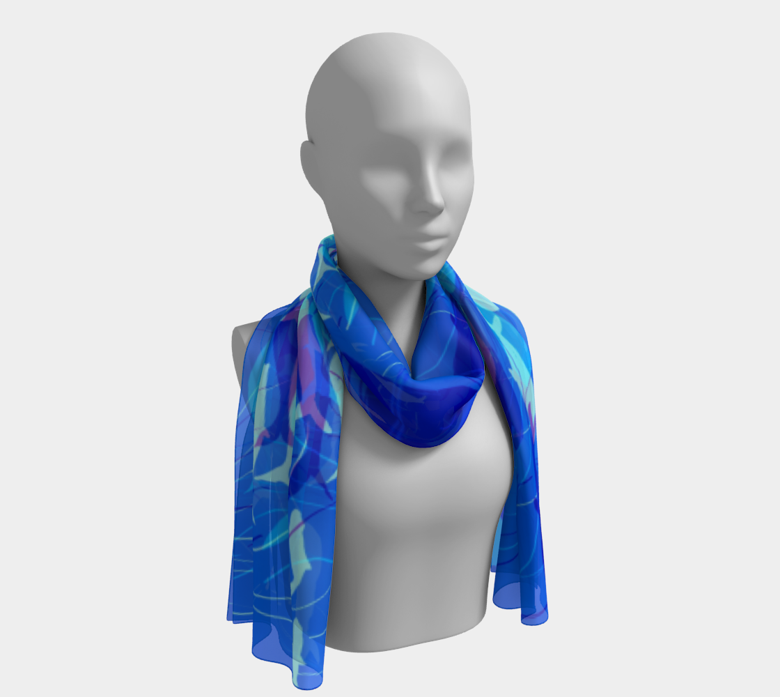 Blue Whale (Royal) Long Scarf