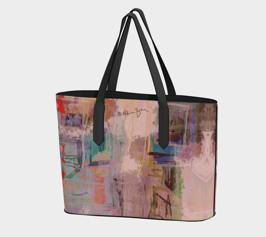 City Blocks (Warm Coral) Large Tote - - ON VACATION!!! - Back Next Year
