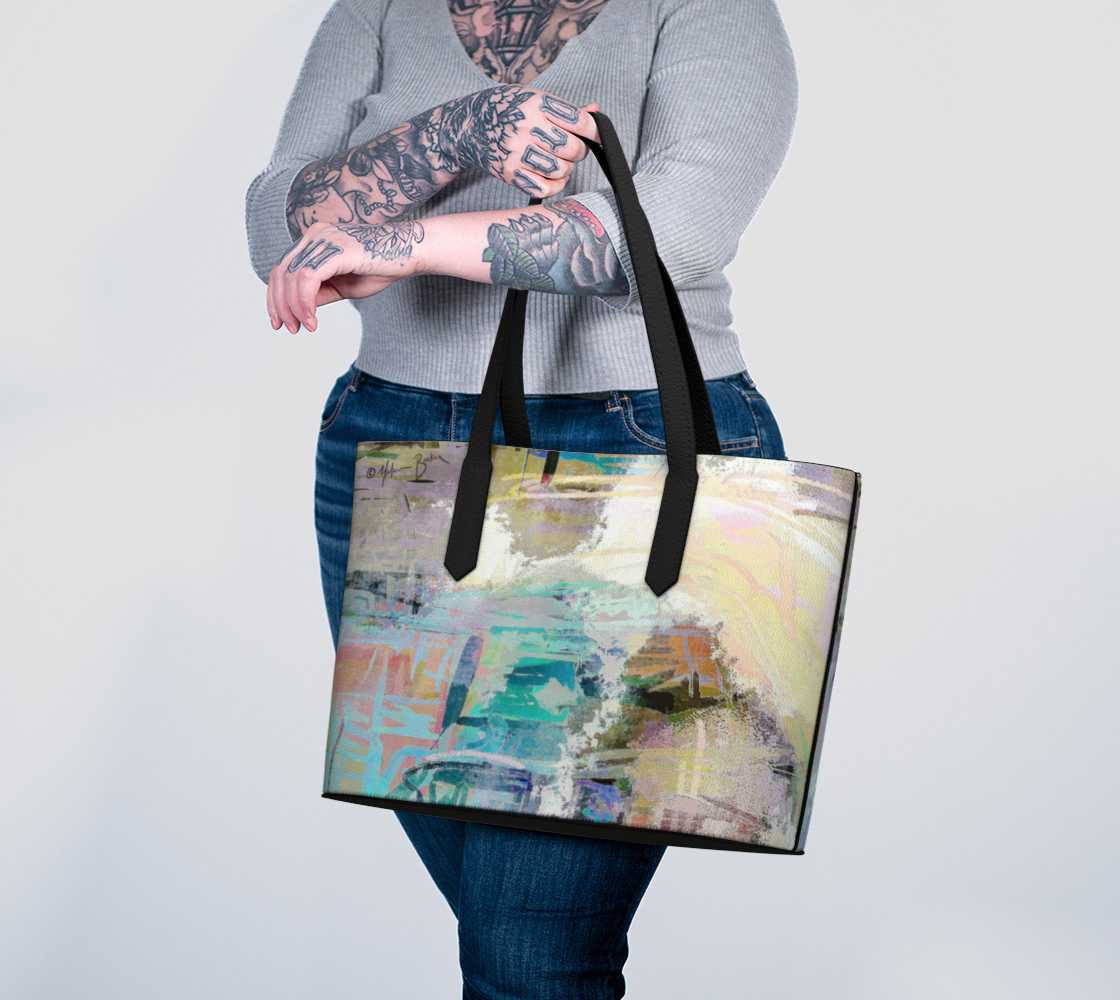 Khoki IKE◯ block vinyl tote bag Khoki IKE◯ block vinyl tote bag（Indigo Blocks Weekender