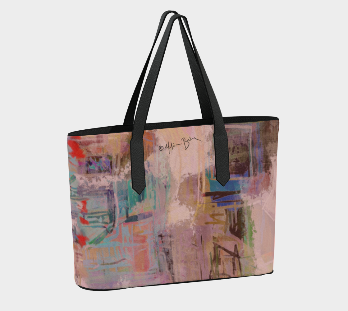 City Blocks (Warm Coral) Large Tote - - ON VACATION!!! - Back Next Year