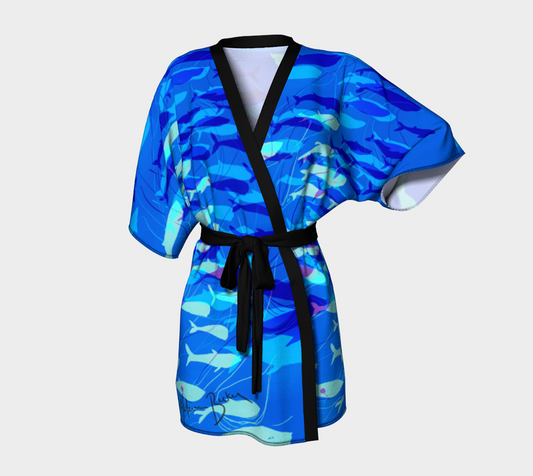Blue Whale (Royal) Kimono
