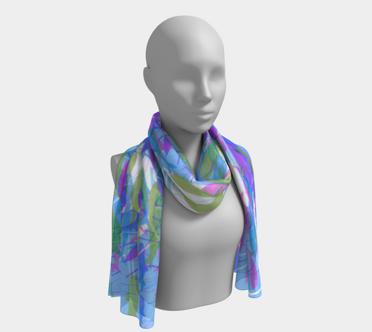 Blue Whale (Aquamarine) Scarf