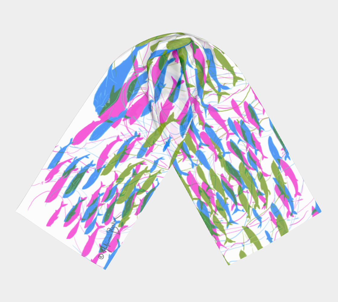 Blue Whale (Multicolour) Scarf