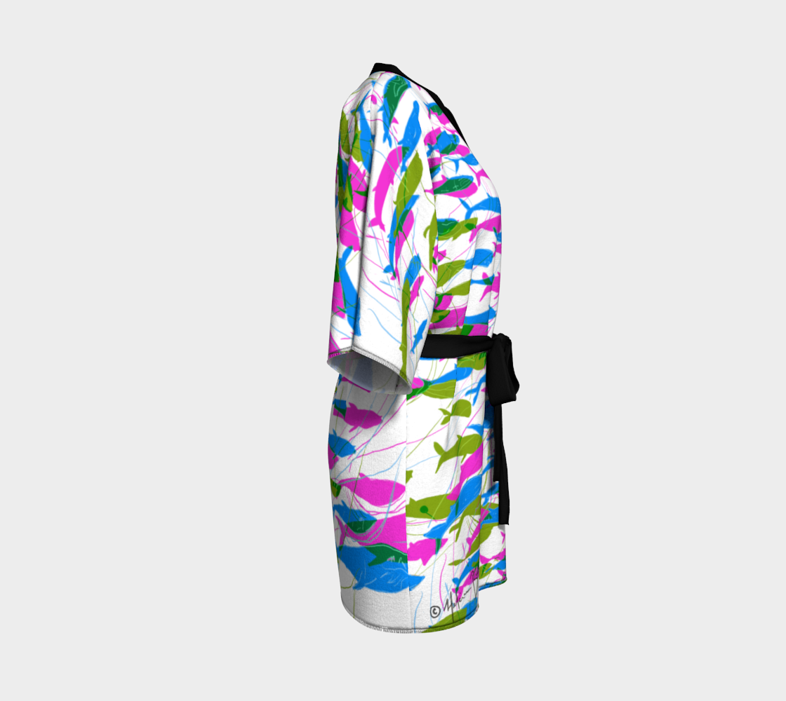 Blue Whale (Multicolour) Kimono - - ON VACATION!!! - Back Next Year