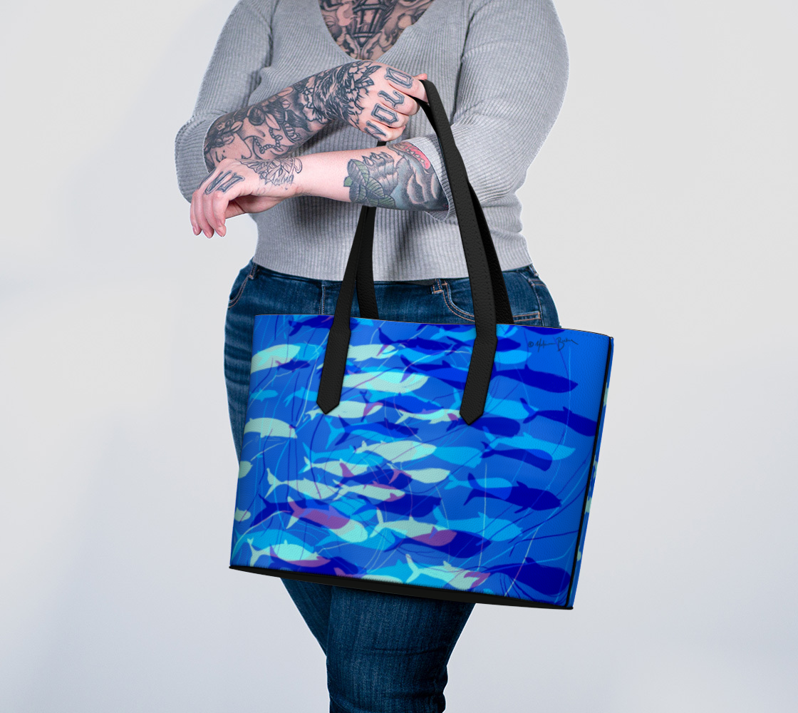 Blue Whale (Royal) Large Tote